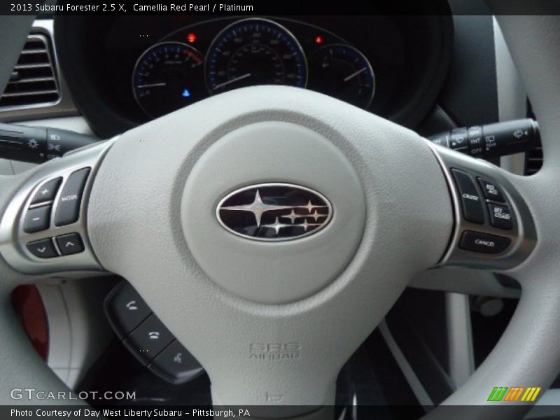 Camellia Red Pearl / Platinum 2013 Subaru Forester 2.5 X
