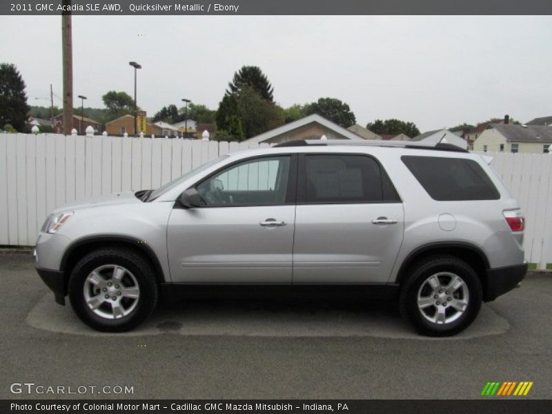 Quicksilver Metallic / Ebony 2011 GMC Acadia SLE AWD