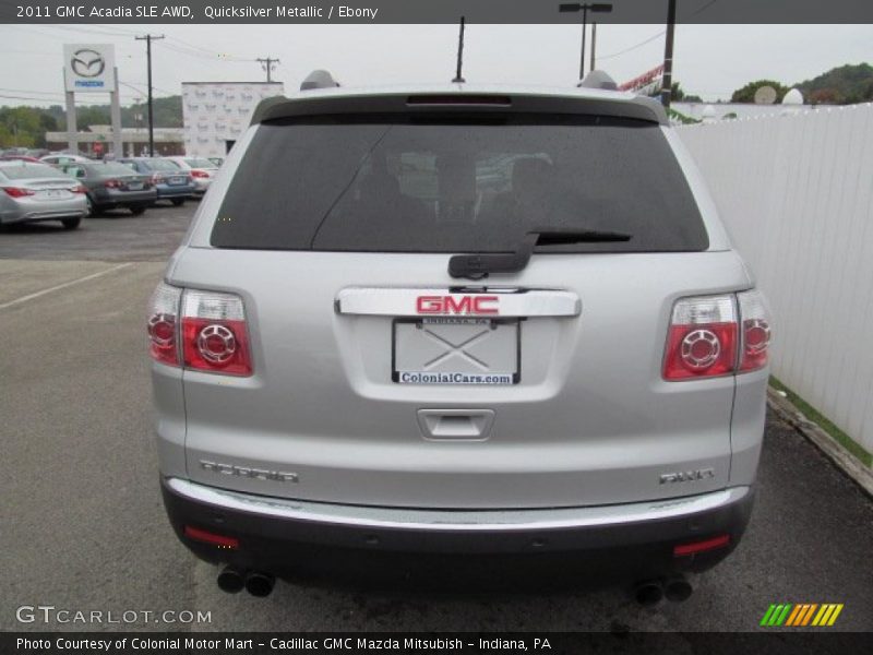 Quicksilver Metallic / Ebony 2011 GMC Acadia SLE AWD