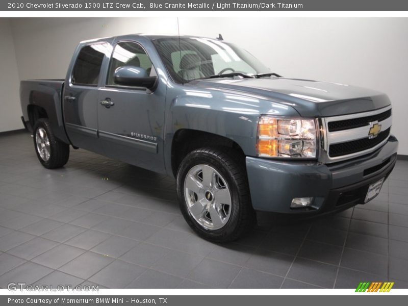 Blue Granite Metallic / Light Titanium/Dark Titanium 2010 Chevrolet Silverado 1500 LTZ Crew Cab