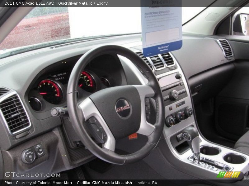 Quicksilver Metallic / Ebony 2011 GMC Acadia SLE AWD