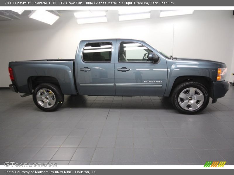 Blue Granite Metallic / Light Titanium/Dark Titanium 2010 Chevrolet Silverado 1500 LTZ Crew Cab
