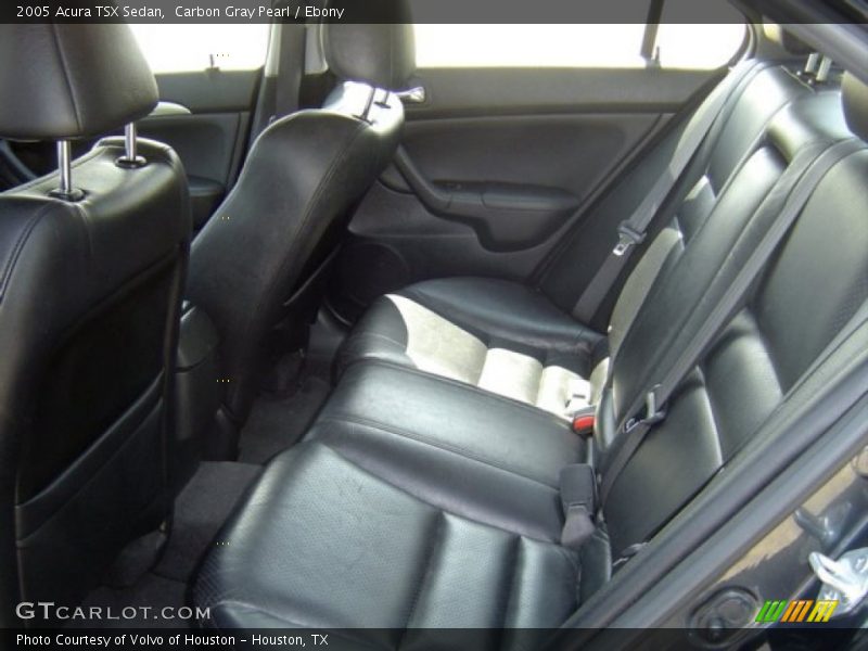 Rear Seat of 2005 TSX Sedan