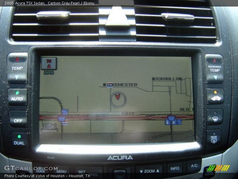 Navigation of 2005 TSX Sedan