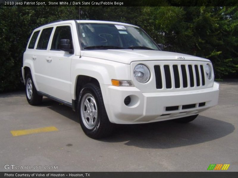 Stone White / Dark Slate Gray/Pebble Beige 2010 Jeep Patriot Sport