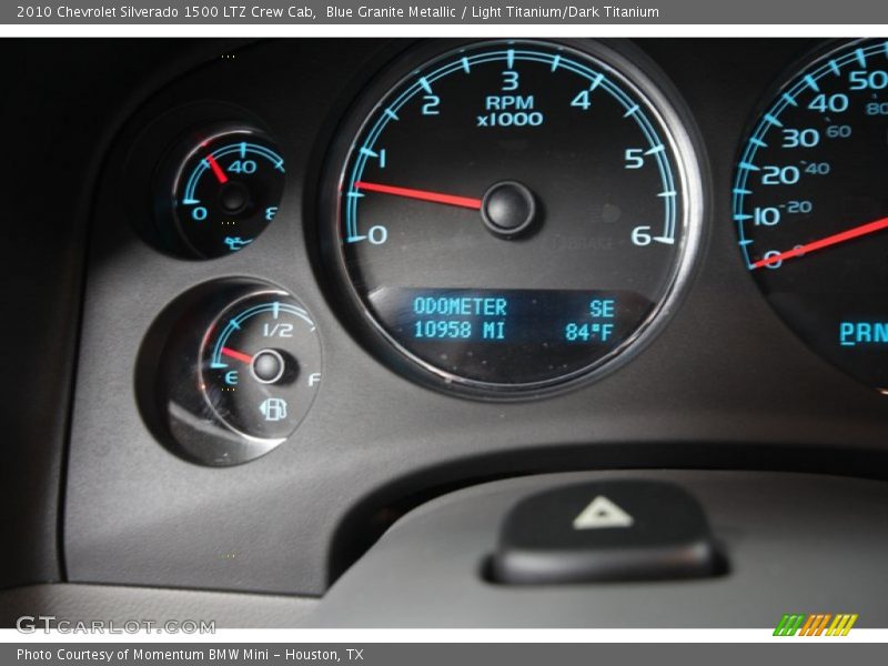 Blue Granite Metallic / Light Titanium/Dark Titanium 2010 Chevrolet Silverado 1500 LTZ Crew Cab