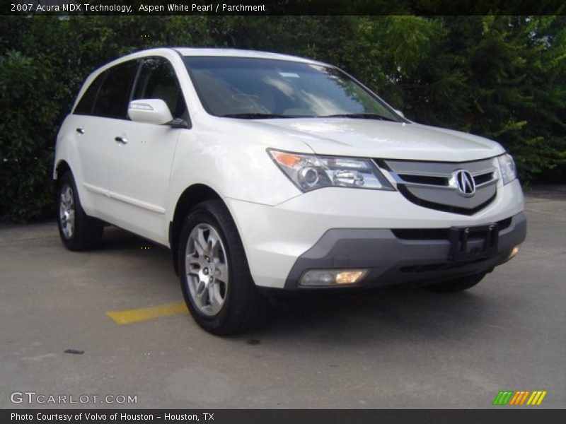 Aspen White Pearl / Parchment 2007 Acura MDX Technology