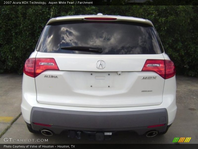Aspen White Pearl / Parchment 2007 Acura MDX Technology