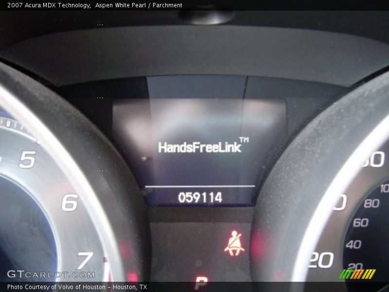 Aspen White Pearl / Parchment 2007 Acura MDX Technology