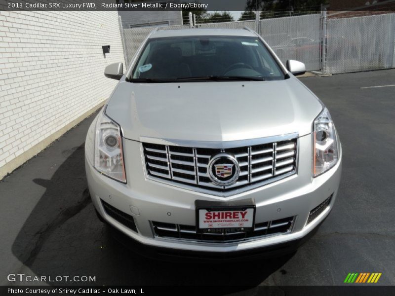 Radiant Silver Metallic / Ebony/Ebony 2013 Cadillac SRX Luxury FWD