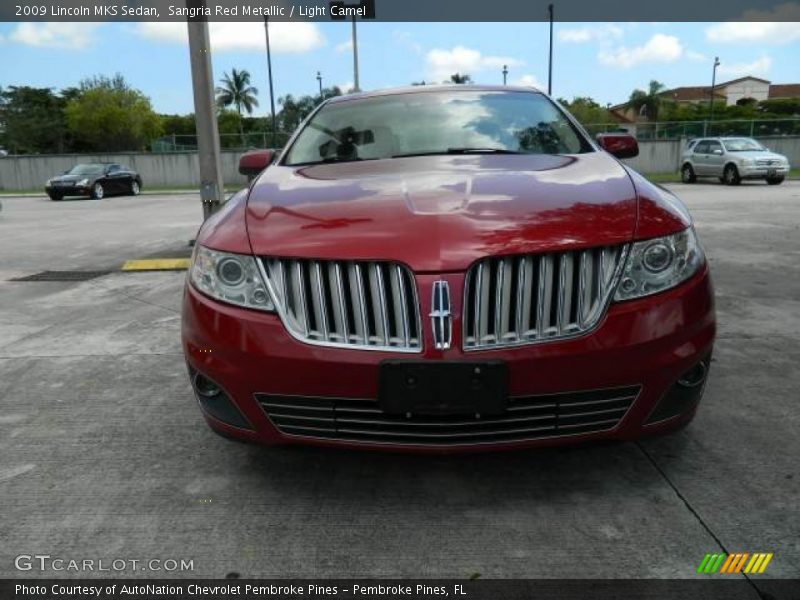 Sangria Red Metallic / Light Camel 2009 Lincoln MKS Sedan
