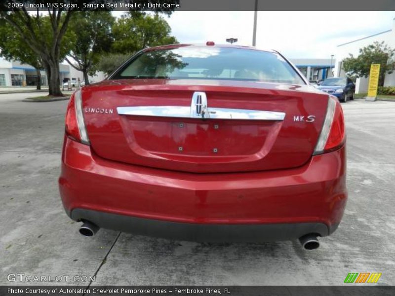 Sangria Red Metallic / Light Camel 2009 Lincoln MKS Sedan