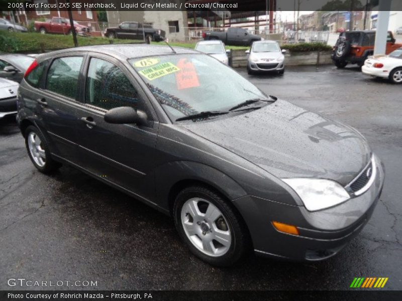 Liquid Grey Metallic / Charcoal/Charcoal 2005 Ford Focus ZX5 SES Hatchback