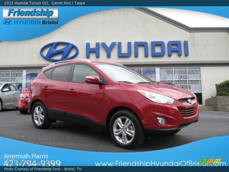 Garnet Red / Taupe 2013 Hyundai Tucson GLS