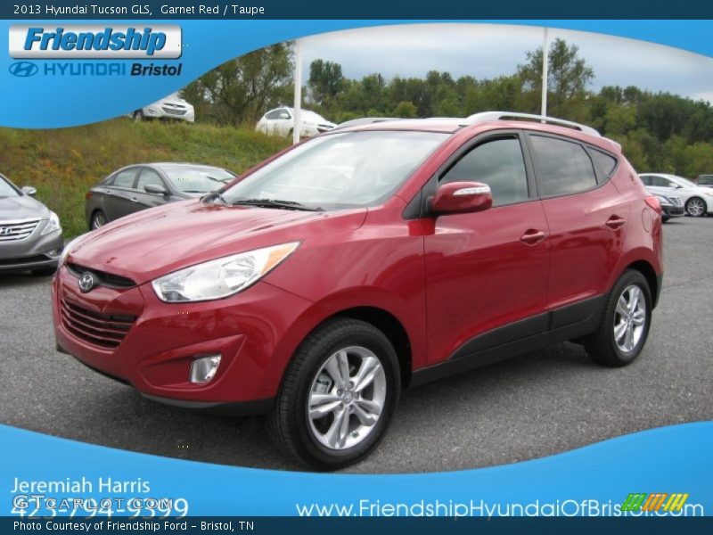 Garnet Red / Taupe 2013 Hyundai Tucson GLS