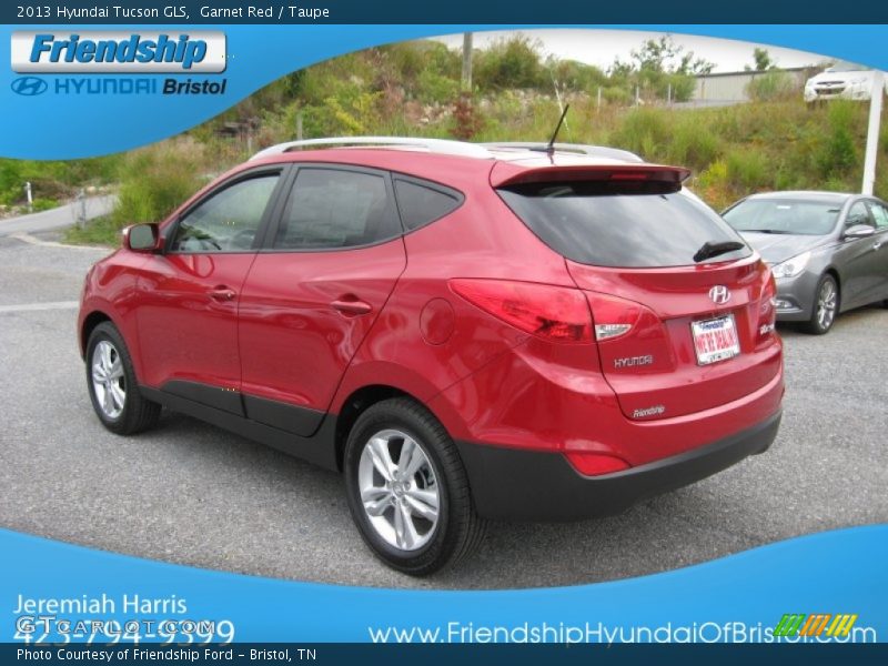 Garnet Red / Taupe 2013 Hyundai Tucson GLS