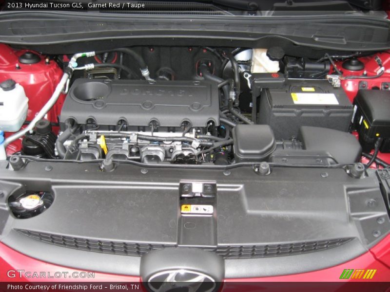 Garnet Red / Taupe 2013 Hyundai Tucson GLS