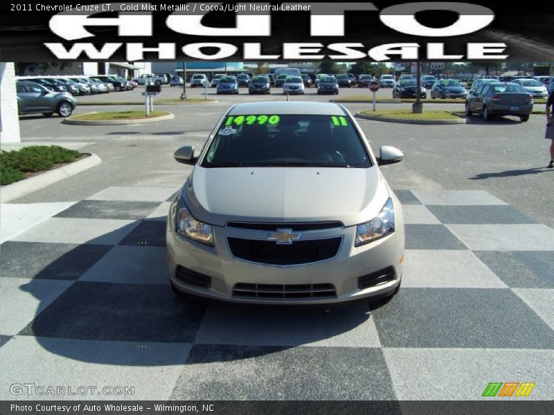 Gold Mist Metallic / Cocoa/Light Neutral Leather 2011 Chevrolet Cruze LT