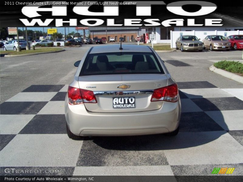 Gold Mist Metallic / Cocoa/Light Neutral Leather 2011 Chevrolet Cruze LT