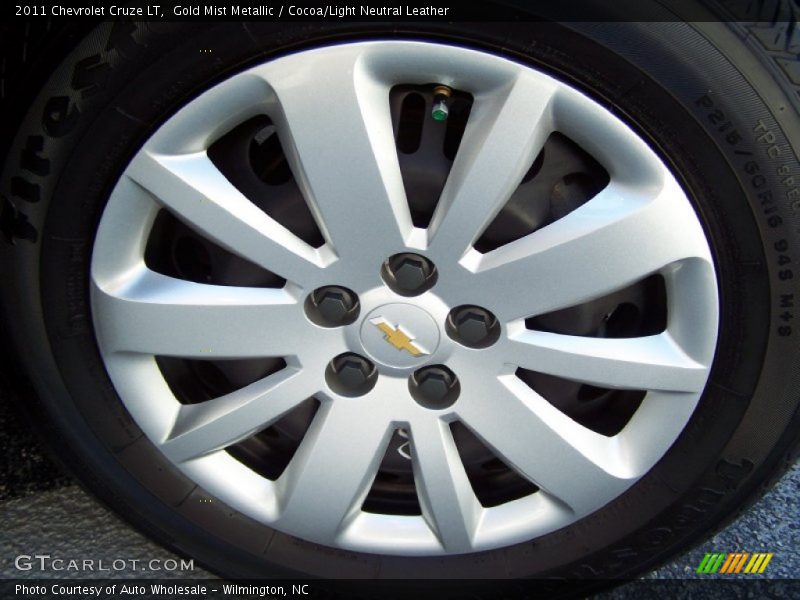 Gold Mist Metallic / Cocoa/Light Neutral Leather 2011 Chevrolet Cruze LT