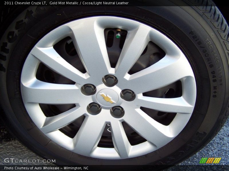 Gold Mist Metallic / Cocoa/Light Neutral Leather 2011 Chevrolet Cruze LT
