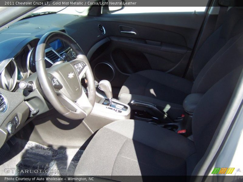Gold Mist Metallic / Cocoa/Light Neutral Leather 2011 Chevrolet Cruze LT