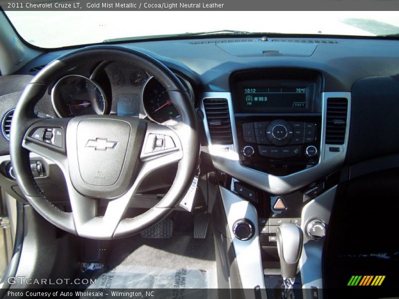 Gold Mist Metallic / Cocoa/Light Neutral Leather 2011 Chevrolet Cruze LT