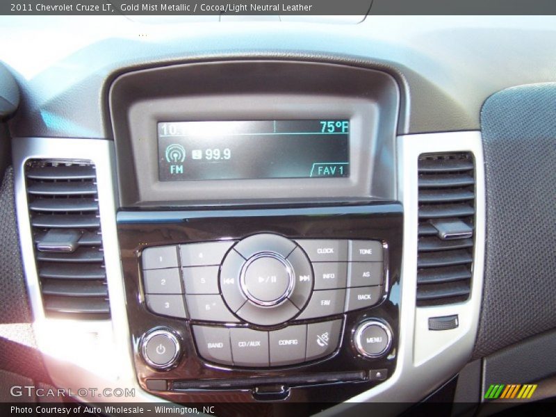 Gold Mist Metallic / Cocoa/Light Neutral Leather 2011 Chevrolet Cruze LT