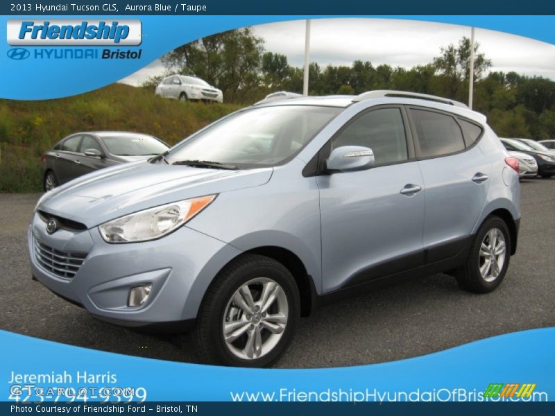 Aurora Blue / Taupe 2013 Hyundai Tucson GLS