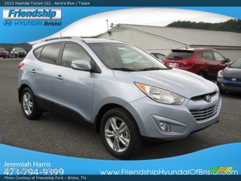 Aurora Blue / Taupe 2013 Hyundai Tucson GLS