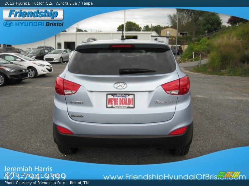 Aurora Blue / Taupe 2013 Hyundai Tucson GLS