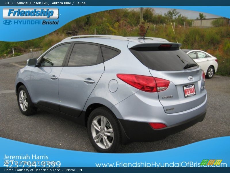 Aurora Blue / Taupe 2013 Hyundai Tucson GLS