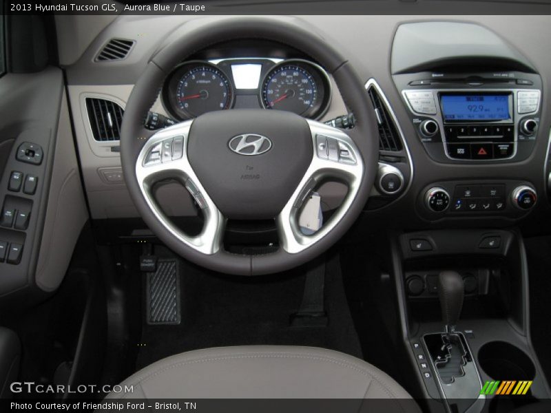 Aurora Blue / Taupe 2013 Hyundai Tucson GLS