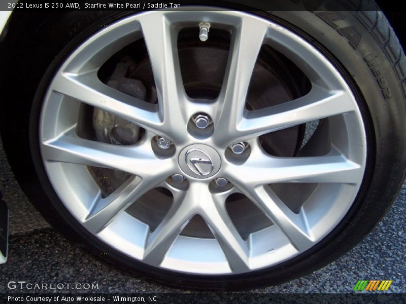 Starfire White Pearl / Saddle Tan 2012 Lexus IS 250 AWD