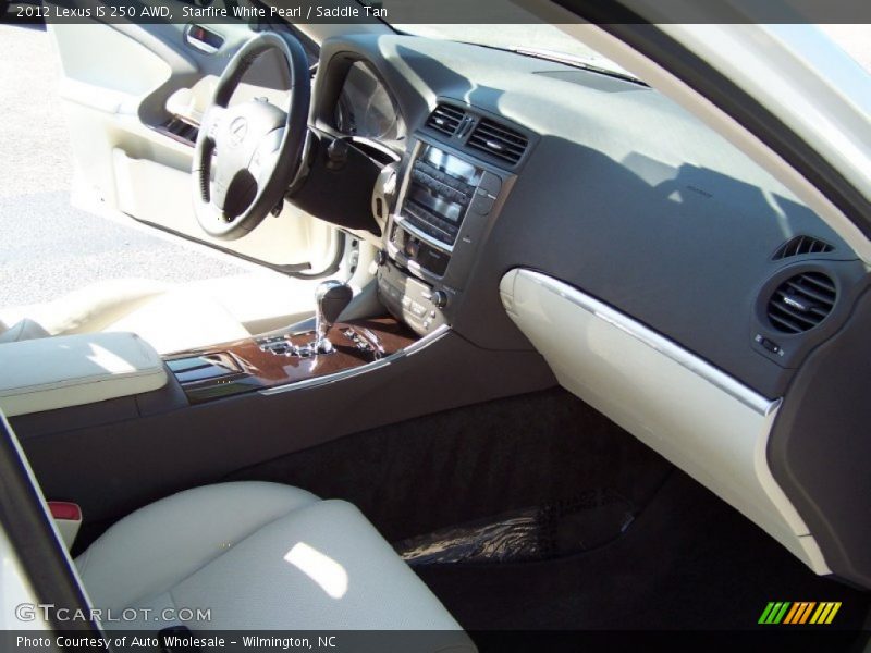 Starfire White Pearl / Saddle Tan 2012 Lexus IS 250 AWD