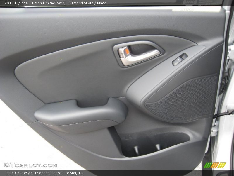 Diamond Silver / Black 2013 Hyundai Tucson Limited AWD