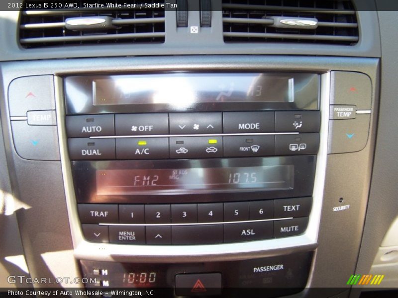 Starfire White Pearl / Saddle Tan 2012 Lexus IS 250 AWD