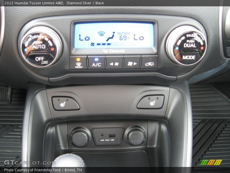 Diamond Silver / Black 2013 Hyundai Tucson Limited AWD
