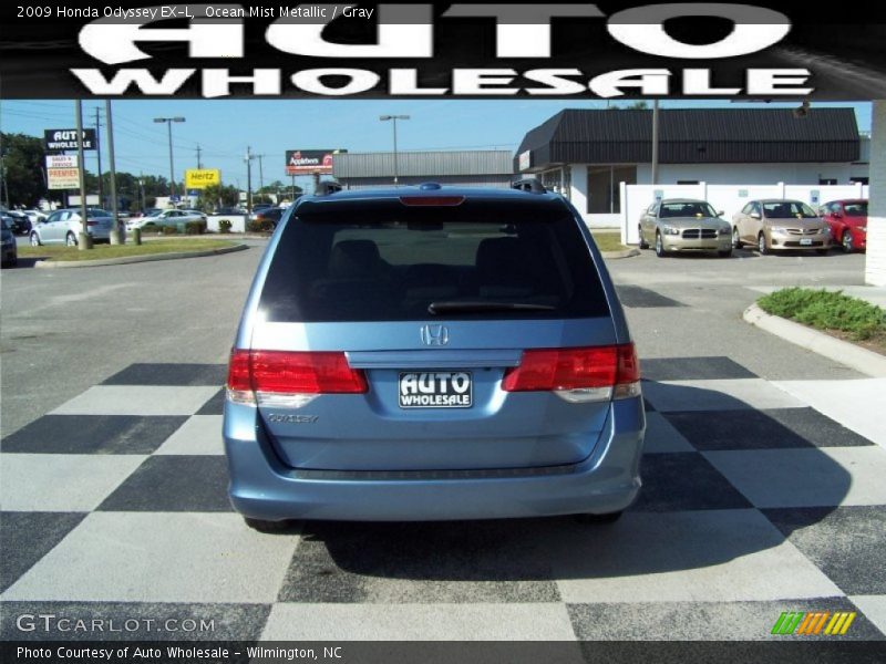 Ocean Mist Metallic / Gray 2009 Honda Odyssey EX-L