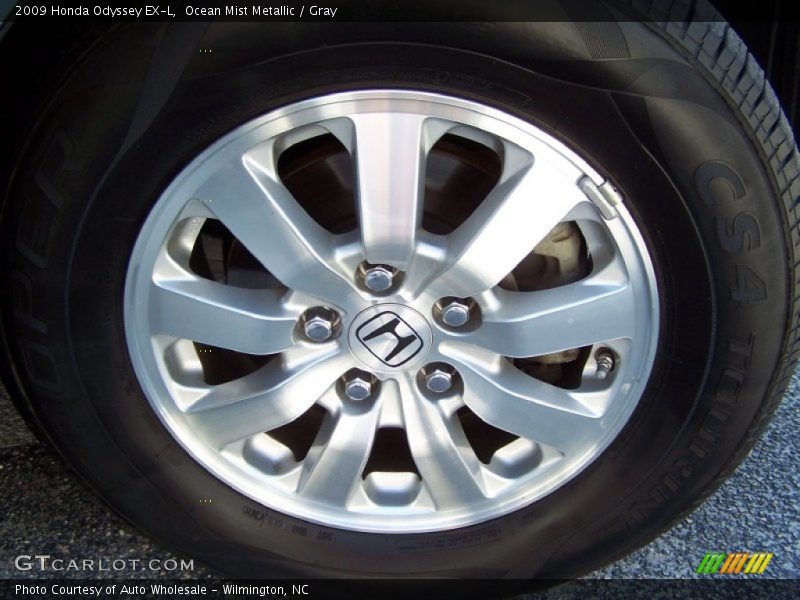 Ocean Mist Metallic / Gray 2009 Honda Odyssey EX-L
