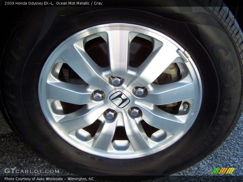 Ocean Mist Metallic / Gray 2009 Honda Odyssey EX-L