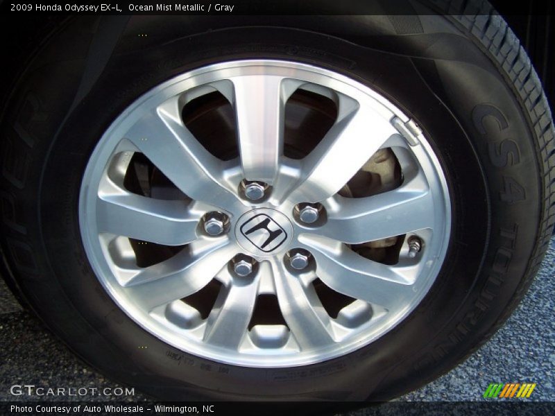 Ocean Mist Metallic / Gray 2009 Honda Odyssey EX-L