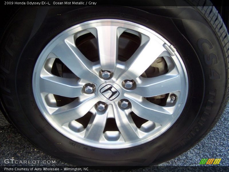 Ocean Mist Metallic / Gray 2009 Honda Odyssey EX-L