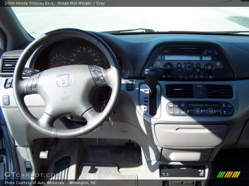 Ocean Mist Metallic / Gray 2009 Honda Odyssey EX-L