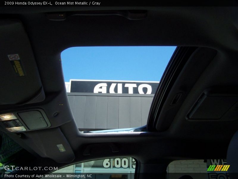 Ocean Mist Metallic / Gray 2009 Honda Odyssey EX-L