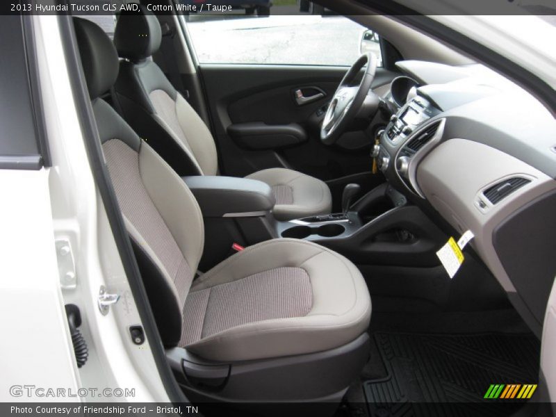 Cotton White / Taupe 2013 Hyundai Tucson GLS AWD