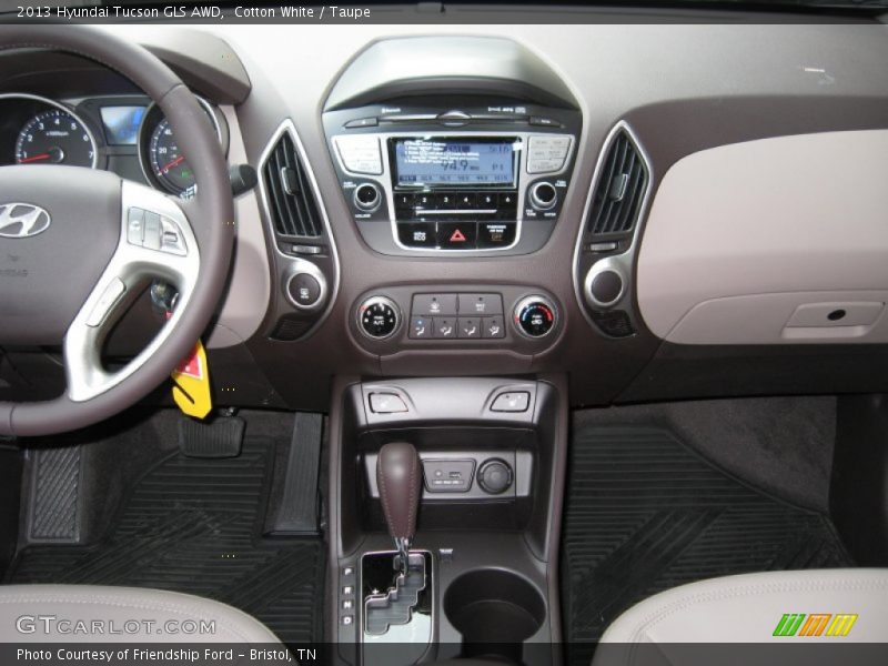 Cotton White / Taupe 2013 Hyundai Tucson GLS AWD