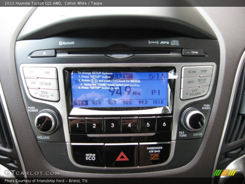 Cotton White / Taupe 2013 Hyundai Tucson GLS AWD
