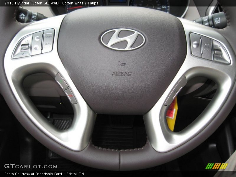 Cotton White / Taupe 2013 Hyundai Tucson GLS AWD