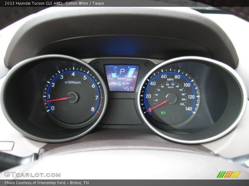 Cotton White / Taupe 2013 Hyundai Tucson GLS AWD